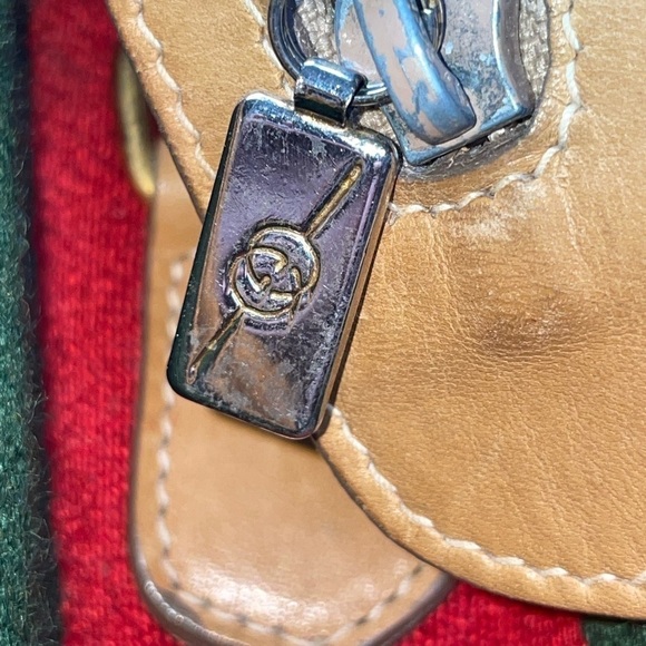 GUCCI Micro GG Supreme Web Sherry Line Hand Bag PVC Leather Beige​​​​​​​​​​​ - Picture 10 of 16